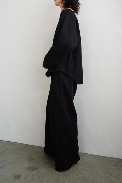 Sweat Wide Pants / BLACK -10月31日発送-