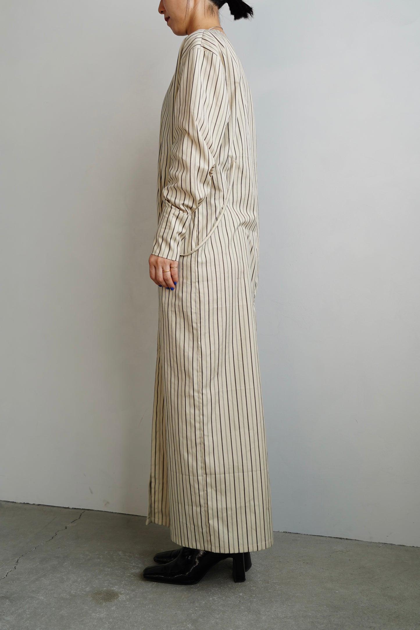 Stripe Dress / BEIGE -9月25-30日発送-