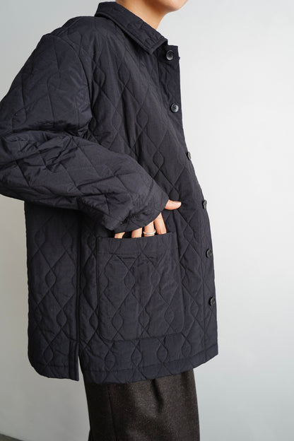 Quilted Middle Jacket / BLACK