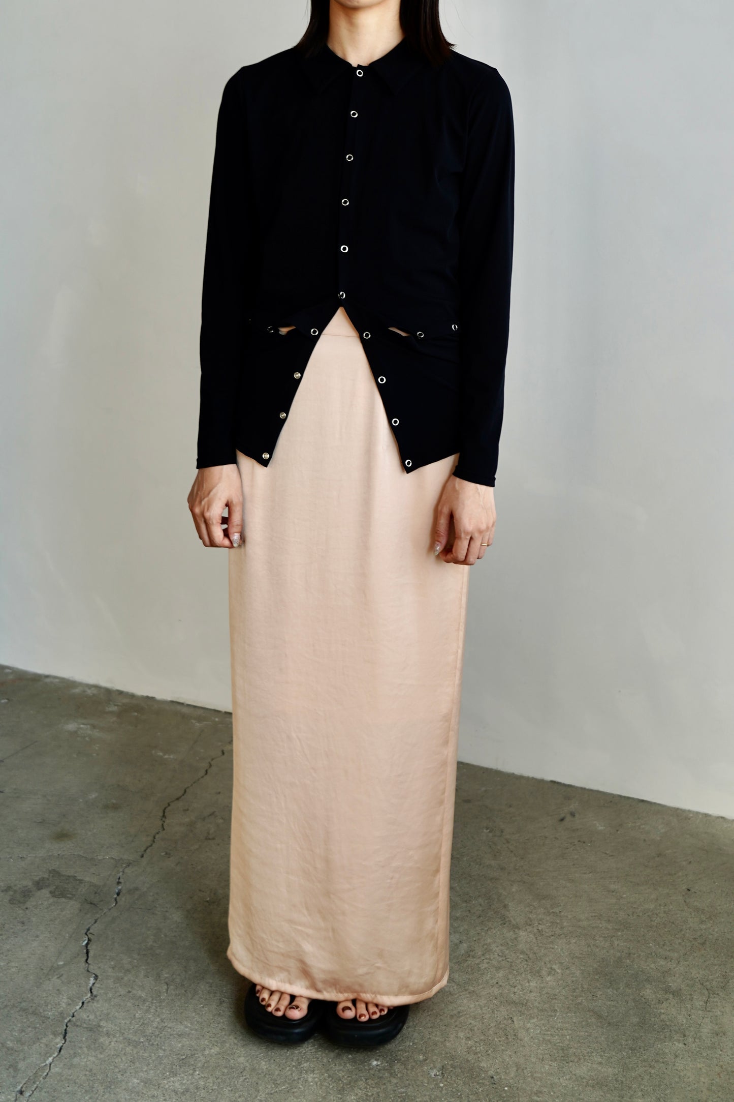 Satin Tight Skirts / SALMON -5月23-28日発送-