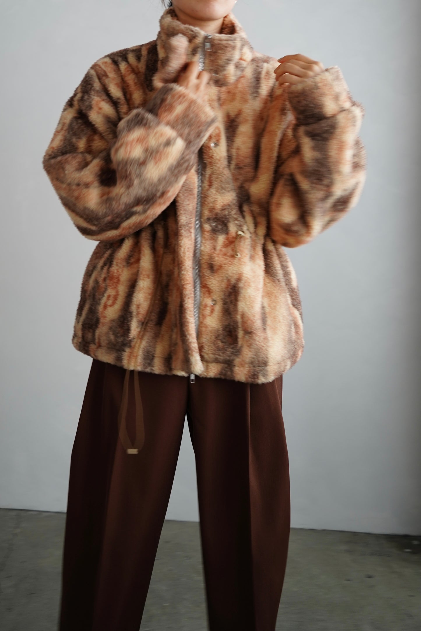 Brush Boa Jacket / BEIGE -11月上旬発送-