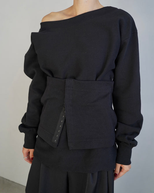 Offshoulder Sweat / BLACK -12月5日発送-