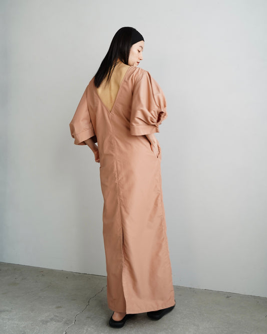 Volume Halfsleeve Dress / PINKBEIGE -7日以内発送-