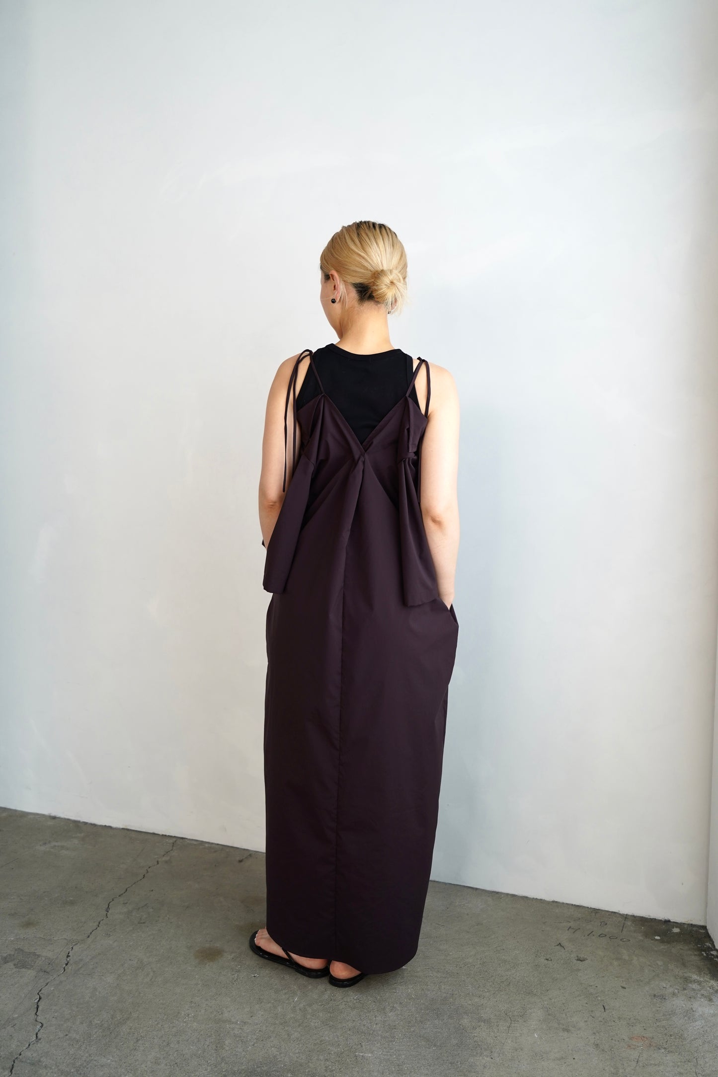Typewriter Arrange Dress / BROWN -6月25-30日発送-