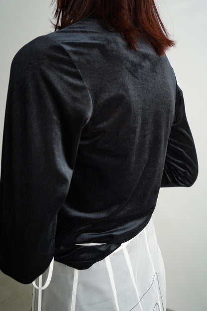 Velour Pullover / BLACK