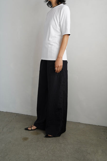 Smooth Tee / WHITE×NAVY