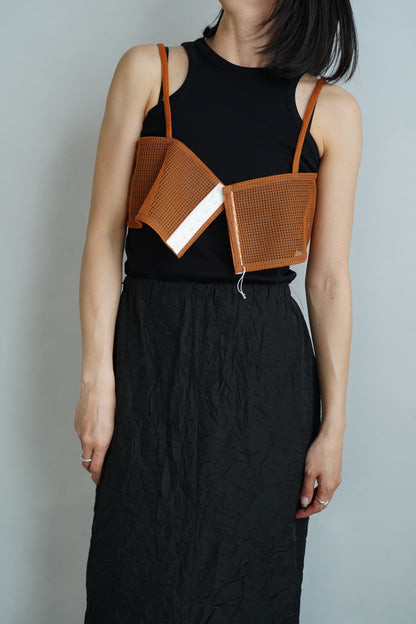 Double Mesh Cami / ORANGE