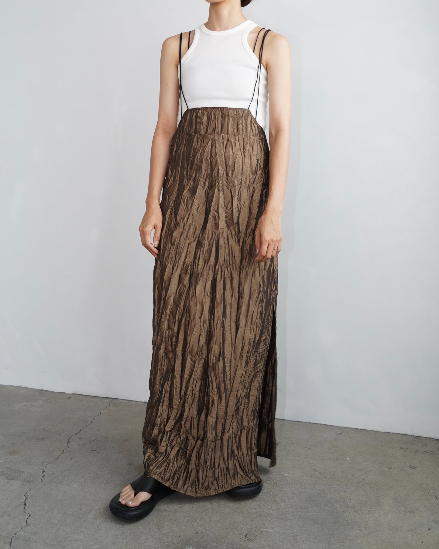 Washer Cami Dress / GOLD -8月10日発送-