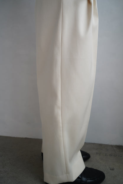 Wool Tuck Pants / OFFWHITE -10月23日発送-
