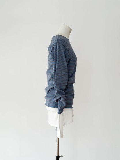 Border Pullover / BLUE