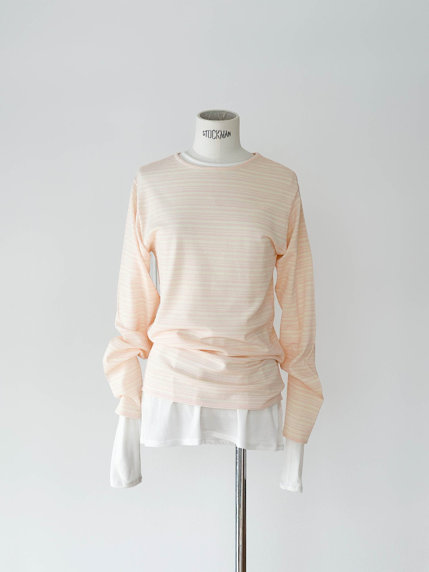 Border Pullover / PINK
