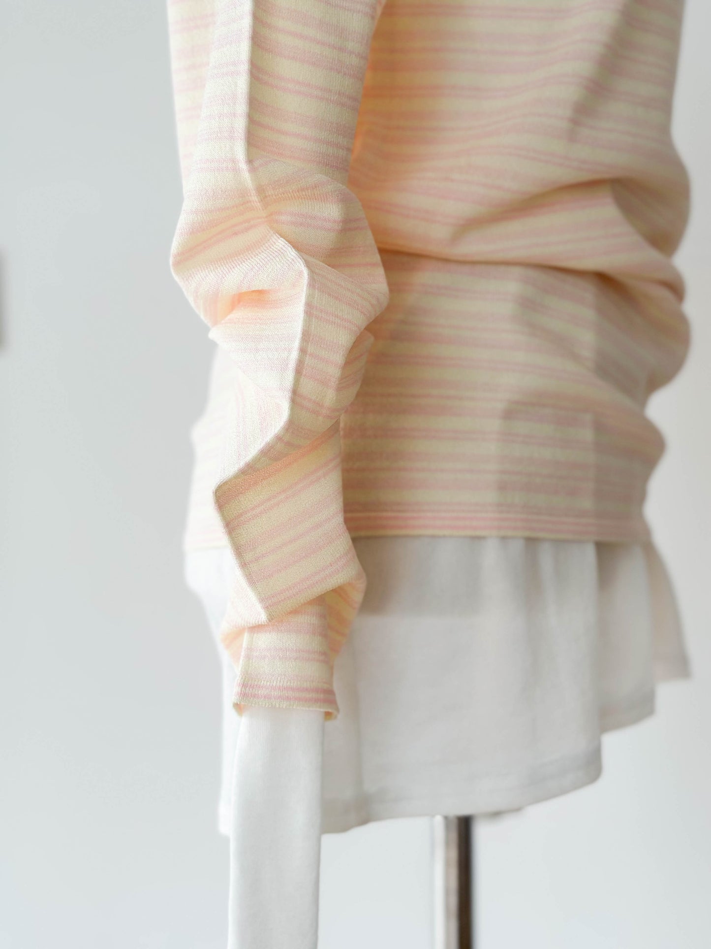 Border Pullover / PINK