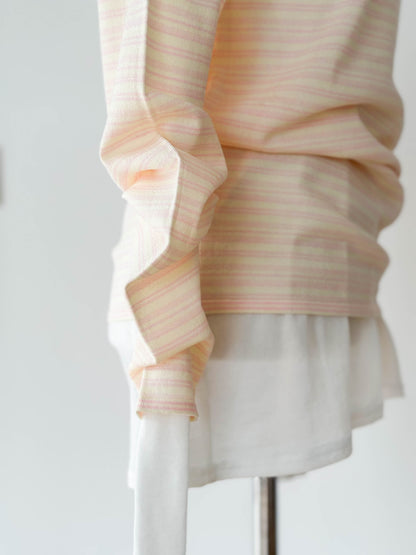 Border Pullover / PINK