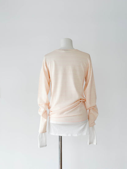 Border Pullover / PINK