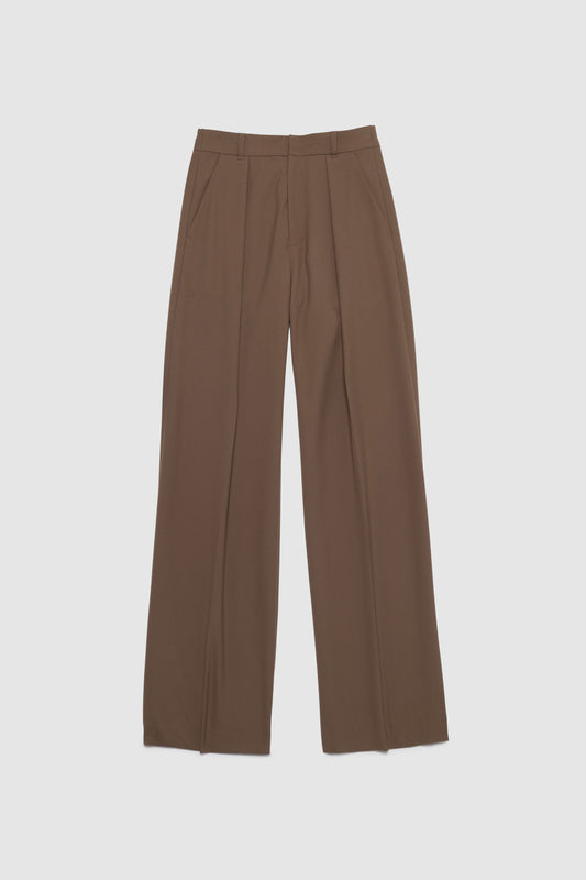 Wide Straight Pants / BROWN -10月17日発送-