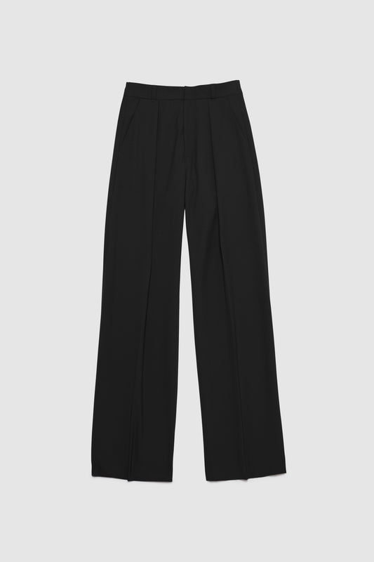 Wide Straight Pants / BLACK -10月17日発送-