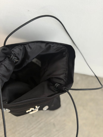 Adorn Satin Bag / BLACK -8月25日発送-