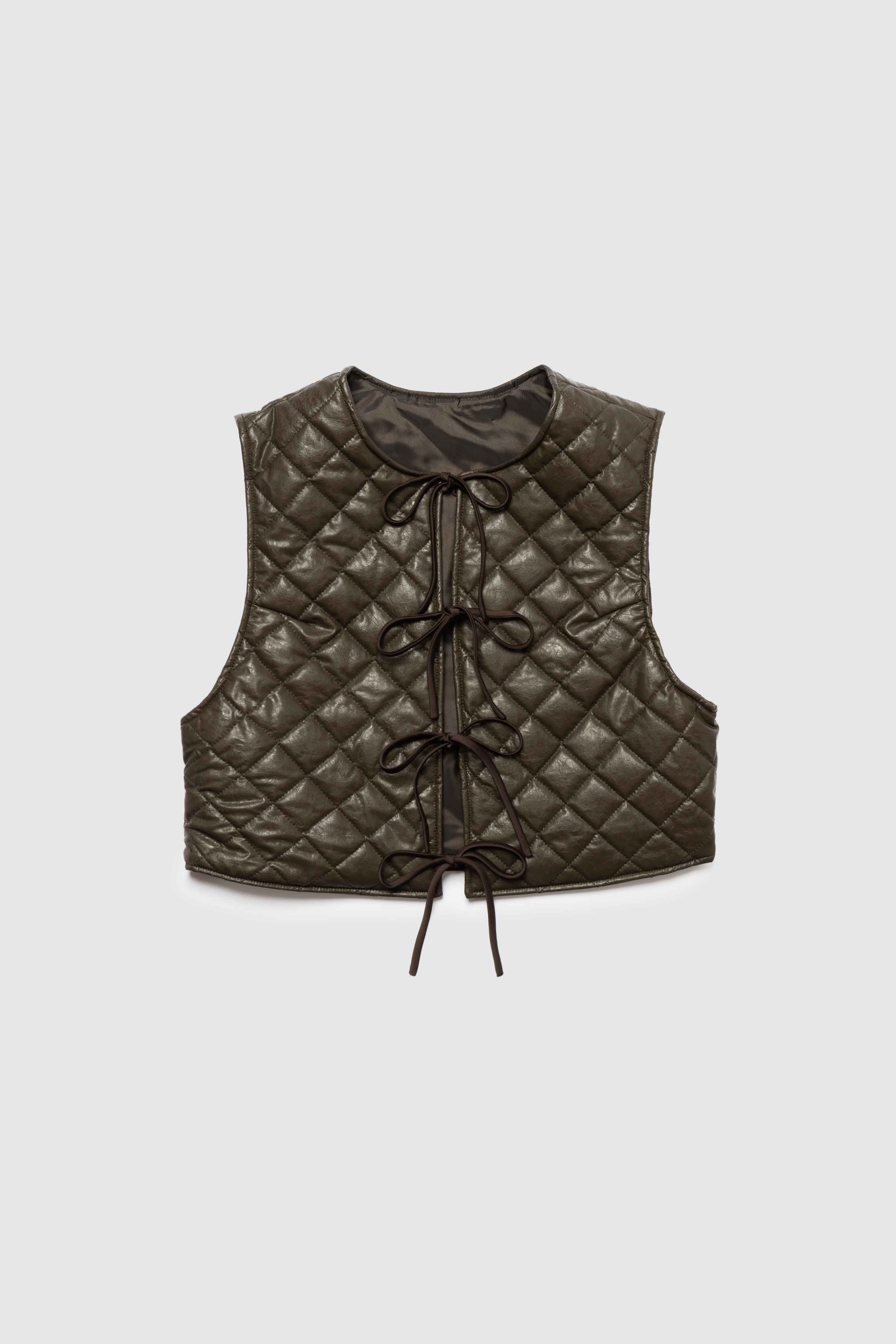Bristol ブラウン キルティングベスト 9月8日(月)10:00までの期間限定販売】Quilted Vest / BROWN -10