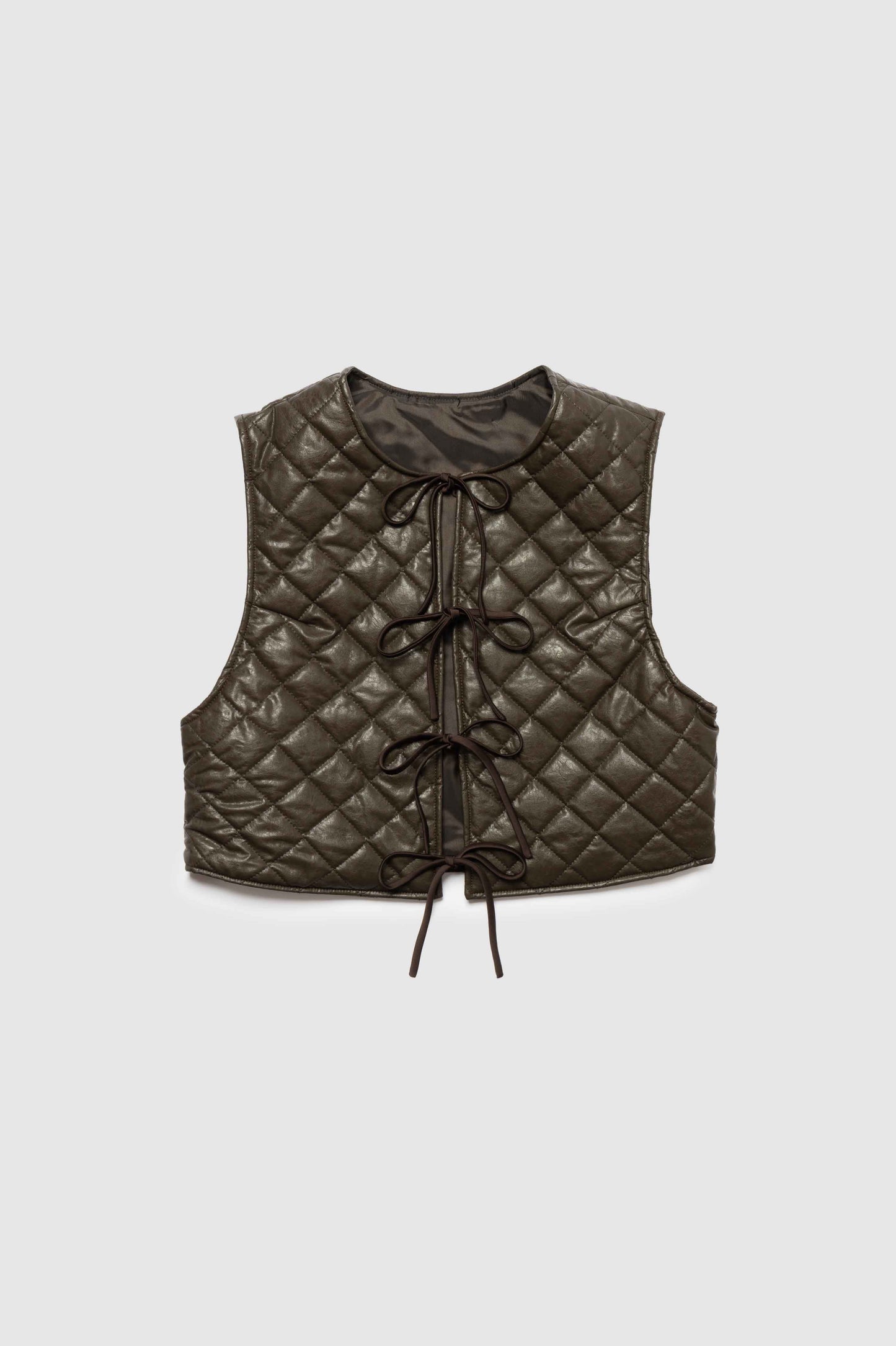 Quilted Vest / BROWN