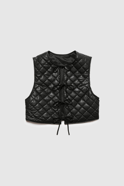 Quilted Vest / BLACK