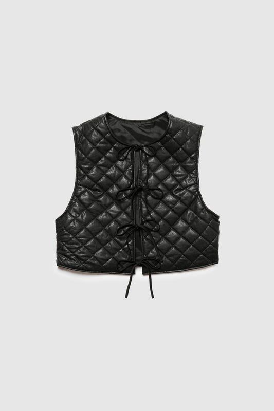 Quilted Vest / BLACK