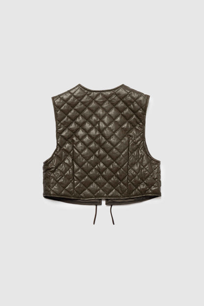 Quilted Vest / BROWN