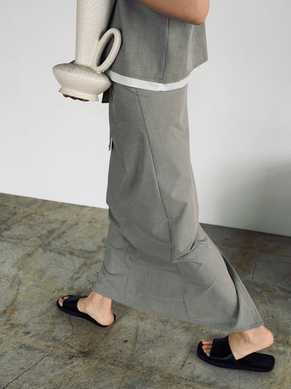 Essential Wrap Skirt / BEIGE -7月10-15日発送-