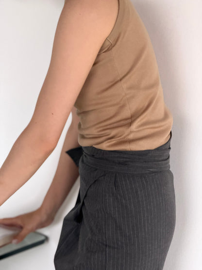 Essential Wrap Skirt / PINSTRIPE -7月10-15日発送-