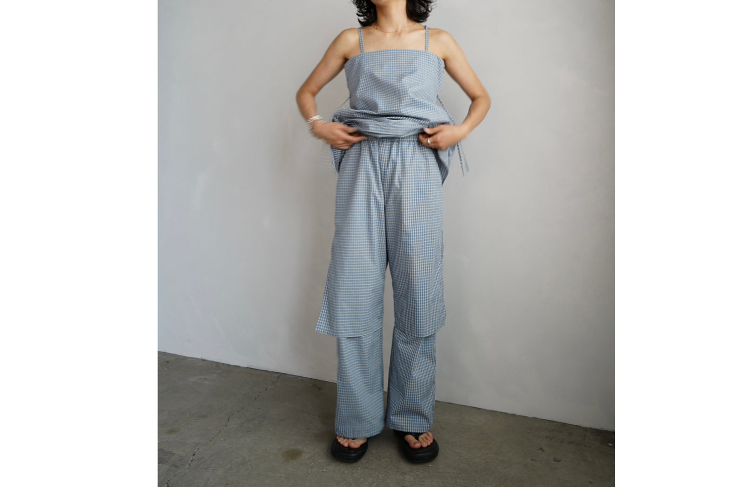 Check Cami / BLUEWHITE -6月25-30日発送-