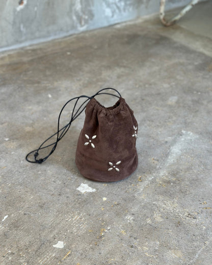 Suede Studs Bag / BROWN
