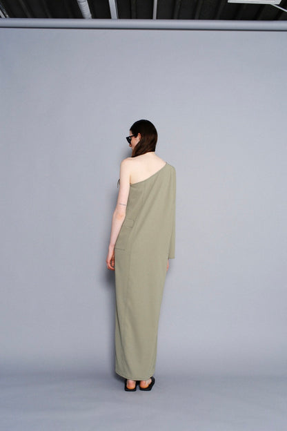 Oneshoulder Dress / SAND -6月13-18日発送-