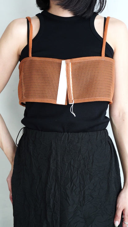 Double Mesh Cami / ORANGE