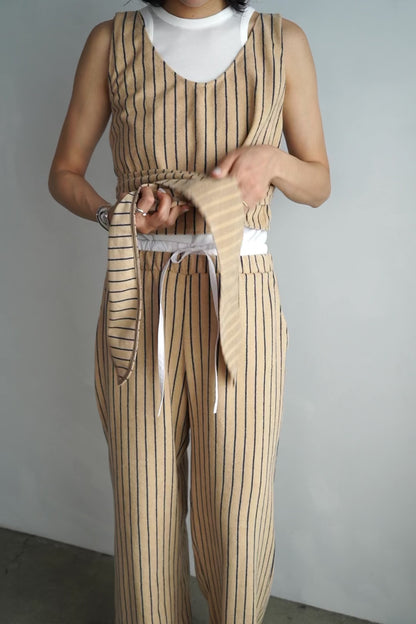 THE PILE WRAP TOP / BEIGE