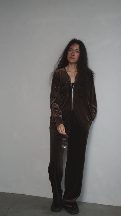 Velour All in one / BROWN