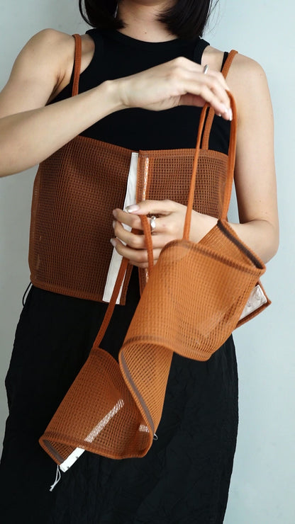 Double Mesh Cami / ORANGE