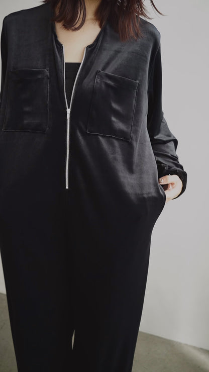 Velour All in one / BLACK