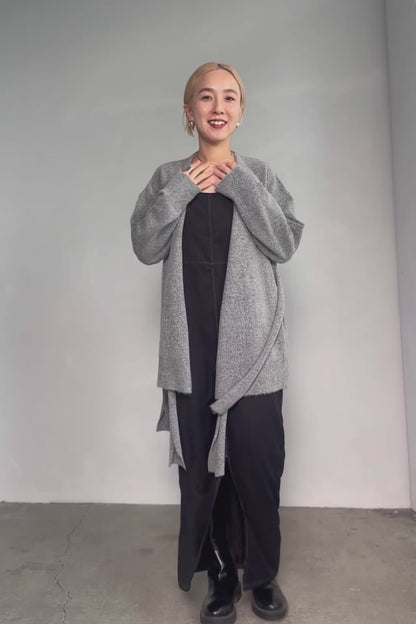 Cachecoeur Knit Cardigan / GRAY