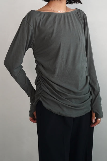 Shirring Pullover / GRAY